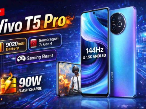 Vivo T5 Pro 9020mAh Battery, 144Hz Display & Gaming Power