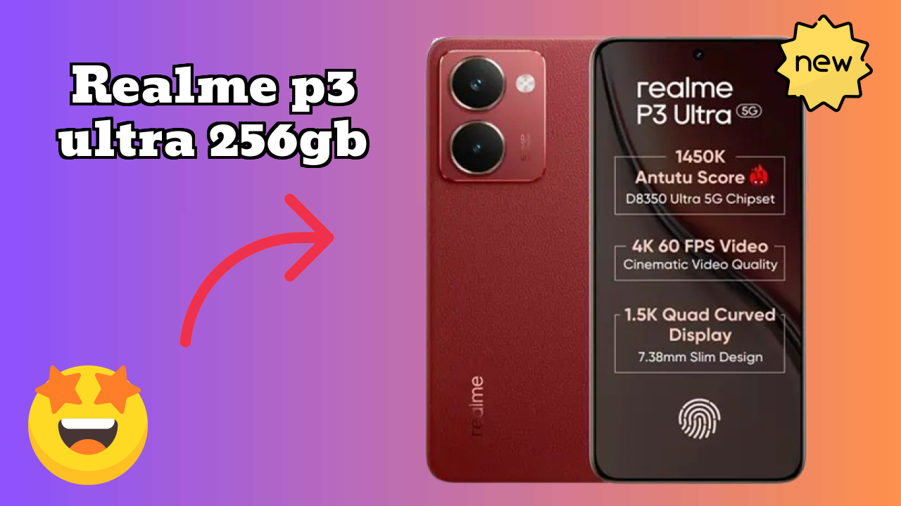 Realme P3 Ultra 256GB Display Analysis: 6.83 Inches (17.35 Cm) Screen